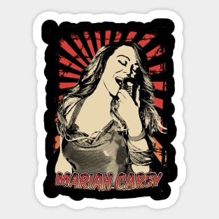 Mariah Carey Karaoke  Retro Vintage Aesthetic Sticker